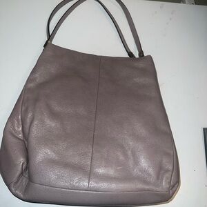 Coach Leather Madison Phoebe Shoulder Bag in Mauve/Gray